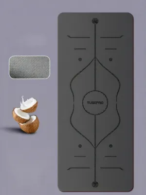 TUSI l Anti-Slip Natural Rubber Yoga Mat with Coconut Shell Diatom and PU