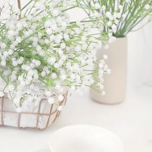 90Heads 61cm Artificial Flowers Branch Plastic Gypsophila DIY Floral Bouquets For Handmade Wedding Party Home Decorations