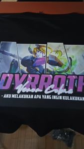 GG T-Shirt DYRROTH V.E.N.O.M skin Venom Cobra Mobile Legends Kaos Custom Katun Slim-fitting