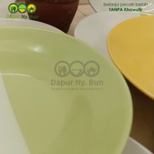 Piring Makan Keramik Two Tone 2 Warna Ukuran 20 cm