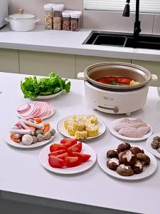 Multi-layered Hotpot Ingredient Organizing Plate