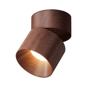 DGY | Vintage Walnut Adjustable Angle Anti-Dazzle Spotlight