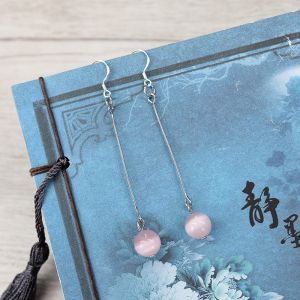 ต่างหูเงิน S925 ทรงยาว ทรงเรขาคณิต สไตล์โบราณ สำหรับผู้หญิง เครื่องประดับแฟชั่น เครื่องประดับหู เครื่องประดับแฟชั่น