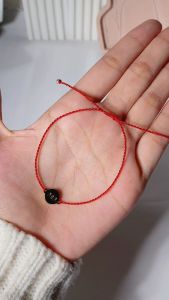 Gelang Tali Merah Anti Karat & Custom Huruf Plat Monel