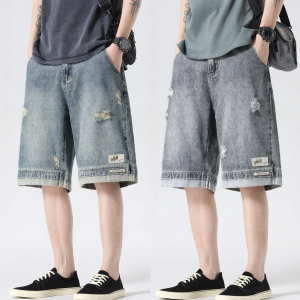 Mark Fairwhale | American Distressed Loose Fit Denim Shorts