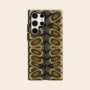 BILIBILI | Gold Fractal Floral Luxury Fashion Full Lens Protective Case for Samsung Galaxy S26 S25 S24 A56 A36 Plus Ultra