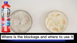 Sink and Drain Cleaner Clog Remover for Drain Pipe Quick Dredge Liquid for Clogged sinks Clogged Bathroom Toilets Bowl Clogged Kitchen Sinks Clogged Drain Cleaner Sink Cleaner 500ml