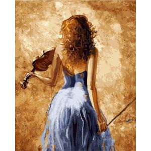 Large Size DIY Oil Painting By Numbers Dancing Girl Paint By Numbers Figure Wall Art Picture Home Decor Art
