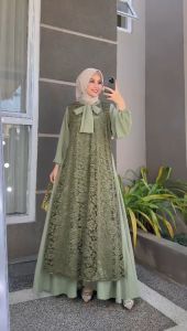 ASOFA DRESS Bahan Crinkle Airflow Mix Cornelli Premium / Dress Kondangan Wanita Terbaru Modern 2023 / gazala fashion / COD