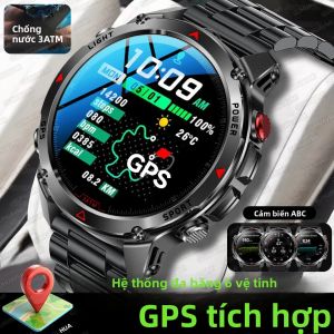 Đồng Hồ Thông Minh T-Rex 3 Pro GPS Chống Nước 3ATM Định Vị Kép AGPS La Bàn Thể Thao Quân Sự Gọi Bluetooth Đồng Hồ Thông Minh Nam Với Chức Năng Theo Dõi Nhịp Tim