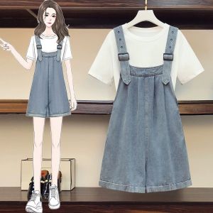 เอี๊ยมยีนส์ขาสั้น เอี๊ยมกางเกง ชุดเอี๊ยม สายวินเทจ สวมใส่สบาย PiPi #012