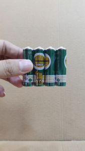 Panasonic ถ่านไฟฉาย AA โกลด์ แพค 4 ก้อน สีเขียว GOLD R6GT/4SL Exp: 05-2025 ของแท้ ถ่าน 2A ถ่าน AA