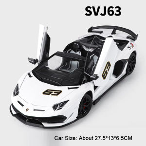 Large Scale 1:18 530Li SVJ63 Car Model Toy Doors Opened Shock Absorption Supercar Models Metal Diecast Gifts for Kids