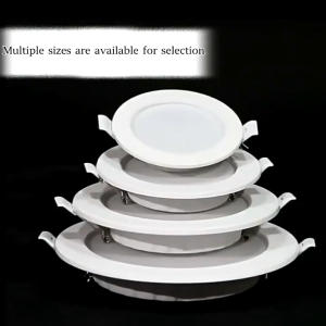CANMEIJIA LED Recessed Downlight Ultra-Thin Pin Light 6/9/12/18w Ceiling Light Modern 3 Colors Panel Ceiling Lamp for Living Room Bedroom Lighting