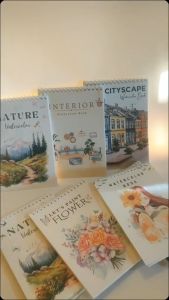 Watercolor Spiral Book Isi Polosan Tanpa Sketsa Ukuran A4 A5 Cold Press Acid Free 300gsm