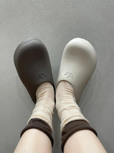 Lazy Casual No-show Socks Chef Style Double Mouth Color Block Home Comfortable Breathable Womens Mid-Calf Socks Autumn
