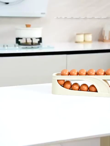 Rak Telur Tingkat / Egg Tray / Tempat telur / tempat telur 2 susun / Tempat Penyimpanan Telur Minimalis / Egg Storage Organizer
