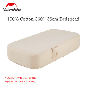Naturehike BanXia (Only CoverNot Mattress!!!) Comfortable Cotton Sleeping Pad Cover Mattress Cover Bed Sheet Bedspread 360° Wrap 36cm Surround PNH22DZ001