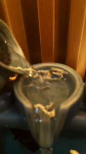 Ceramic Indoor Desktop Water Fountain With Ring Light