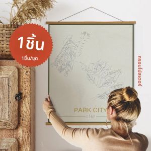 4 สีสักไม้สนแม่เหล็กโปสเตอร์แขวนภาพวาดกรอบ 21 31 41 51 ซม.สีดําสีขาวไม้กรอบรูปผ้าใบกรอบ