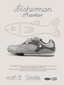 Giày Thể Thao Thường Ngày Cat& Sofa Lưới Thể Thao Thoáng Khí Đế Mỏng Thiết Kế Màu Tương Phản Phong Cách Thường Ngày Mùa Hè