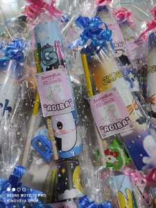 ( Dpt 10 Paket) BINGKISAN PAKET ULANG TAHUN (ULTAH)/ SOUVENIR ULTAH ALAT TULIS/HADIAH LOMBA/STATIONERY SET/PAKET ALAT TULIS