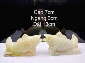 Cặp cá tài Lộc đứa Ngọc cao 7 cm.