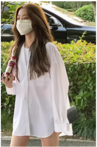 Áo Sơ Mi Dài Tay Trắng Rộng Rãi Thêu Hoa Cho Nữ Mùa Xuân Thu Phong Cách Hàn Quốc Giản Dị Thời Trang Đa Năng Áo Thun Cotton