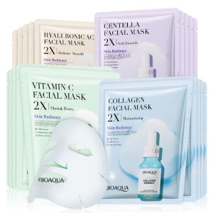 20pcs/5pcs Centella Collagen Face Mask VC Moisturizing Refreshing Sheet Masks Hyaluronic Acid  Facial Mask Skin Care Products
