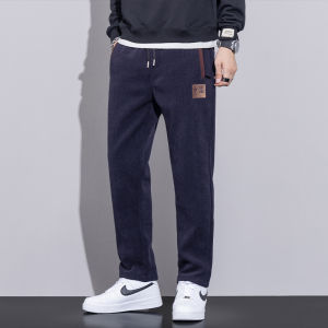 Quần Dài Thể Thao Nam Mùa Thu Đông Dày Dặn Thường Ngày 2025 Phong Cách Mới Bao Áo Lông Cừu Rộng Rãi Quần Thể Thao