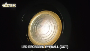 Anti Glare Eyeball LED 10w with CCT by Wall Switch Control Metal Material