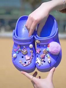 Metal jibbitz cross charm Alloy Gem Rainbow Wings Shoe Buckle 2024 New Style Shoe Accessories