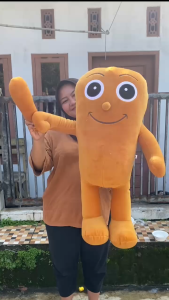 Boneka Tung Tung Sahur Super Jumbo Size 85cm Bahan Velboa Lembut BerSNI High Quality
