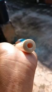 Pipa GG Lokal Model Pucuk 20cm Bahan Merah Bening