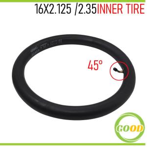 16x2.125/2.35 Inner Tube Thickened Bent Rod Straight Air Valve 16 Inch Electric Bicycle/Electric Motorcycle Inner Tube Tire