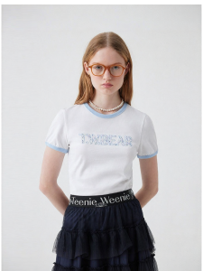 TEENIE WEENIE | Summer Fresh Color-block Short Sleeve T-shirt