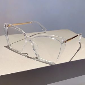 KAMMPT Oversized Cat Eye Eyeglasses 2023 butterfly Candy Color Blue Light Blocking Eyewear Trendy Non-prescription Spectacles