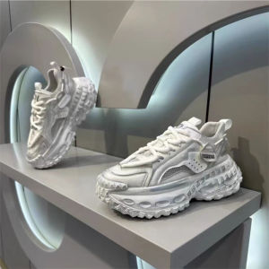 Mens Casual Sport Shoes 2025 New Autumn Winter Thick Bottom Heightening Dad Shoes Teenagers Tire Bottom Leisure Sports Shoes