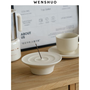 Droplet Incense HolderIncense Holder for SticksPlate incense baseJCeramic Incense Holder with Ash CatcherRelax For Yoga/Medidation WENSHUO HOME