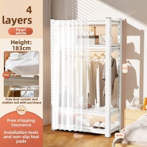 MOLORE | Dust-proof Open Design Multi-layer Floor Standing Wardrobe