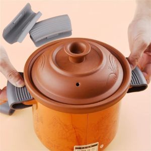 Silicone Anti Scald Pot Handle Sleeves Anti-Scald Non-Slip for Cast Iron Pan Frying Skillet Kitchen Cooking Tool Anti Scalding
