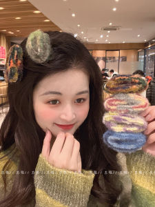 กิ๊บติดผมแบบมีขนสำหรับผู้หญิง ฤดูใบไม้ร่วง/ฤดูหนาว กิ๊บติดผมแบบมีขนหนา ตกแต่งผม ทรงใหม่ สไตล์เกาหลี แบรนด์ SuYa