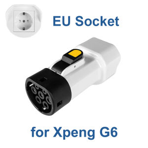 EVqiaoyi Type2 V2L Discharger Adapter 16A 3.5KW Type2 Car Discharge Plug with EU Socket for Camping BYD Jaecoo MG Renault