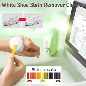 White Shoe Cleaner Stain Remover Press Shoe Brush Wash-Free Shoes Whitener Sneaker Cleaner Waterproof Shoe Cleaning Foam
