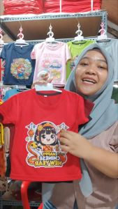 Baju Atasan Anak Anak Imlek CNY Sincia Karakter Cewe Bando Ular 1 - 10 Tahun - Hypelane Kids - DTF