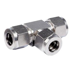 ท่อส่งลมแบบ T ท่อส่งลมแบบ T วัสดุเหล็กไมโครไนซ์ 304/316 สแตนเลส 3 ทาง ท่อต่อแบบหัวเข็มขัดแบบสองชั้น ไม่ต้องรีด