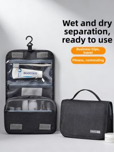 SLVGOODS | Men Business Trip Dry and Wet Separation Large Capacity Portable Toiletry Bag