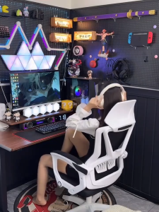 Homelife Ergonomic Office Chair Reclining Nap Chair Swivel Gaming Chair Multi Function Office Chair