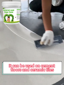 💧50 year non-shedding 💧 3in1 Epoxy Cement Floor Paint Colored Sand Self-Leveling Imitating Marble Wear-Resistant waterproof and Anti-slip Metal Primer Paint for Rust German Rust Paint for Metal Converts Rust Metal Steel Anti-Corrosion Rust Remover