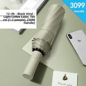 Windproof and Sun Protection Automatic Umbrella 12 Ribs